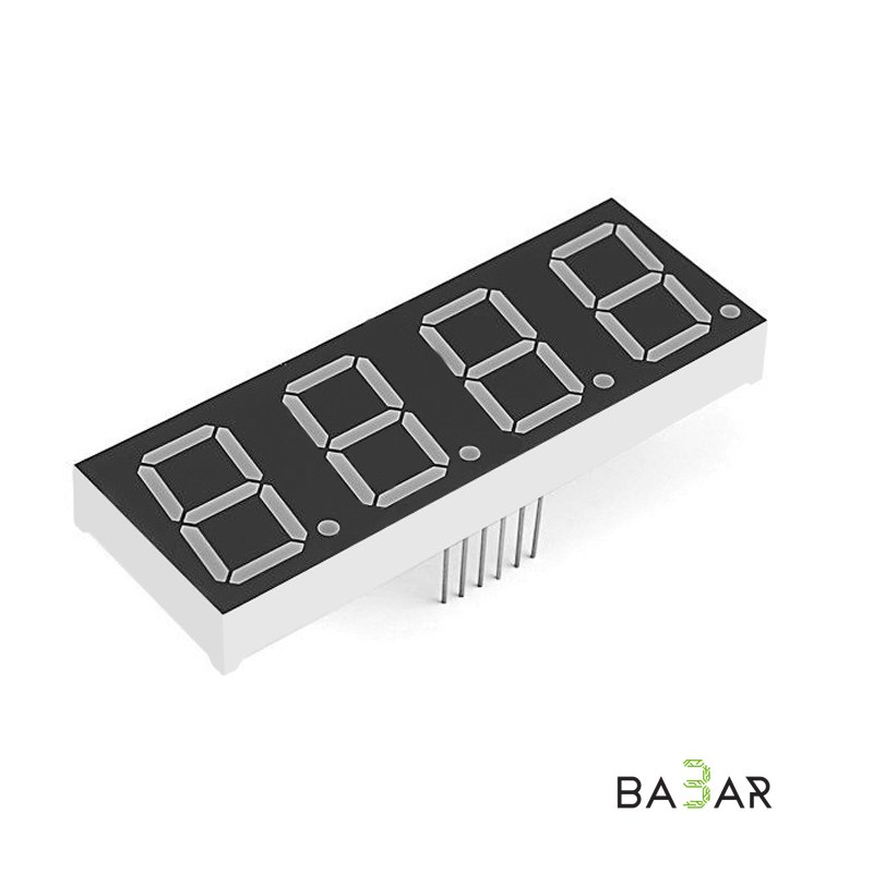 7-сегментный LED индикатор 3641AS, 4 разряда, 0.36″, общий катод