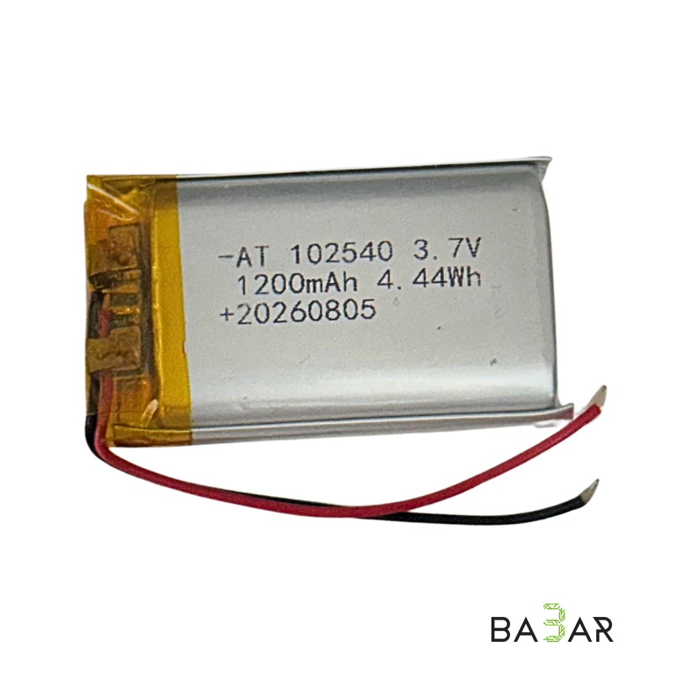 Литий-полимерный аккумулятор Li-Po 102540 1200 мАч 3.7 В (4.44 Вт·ч)