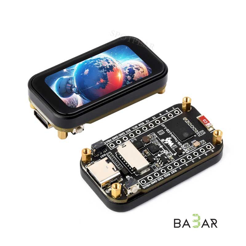 Модуль ESP32-C6-Touch-LCD-1.47 (1.47" Сенсорный IPS дисплей, Wi-Fi 6, BLE 5, Zigbee/Thread)