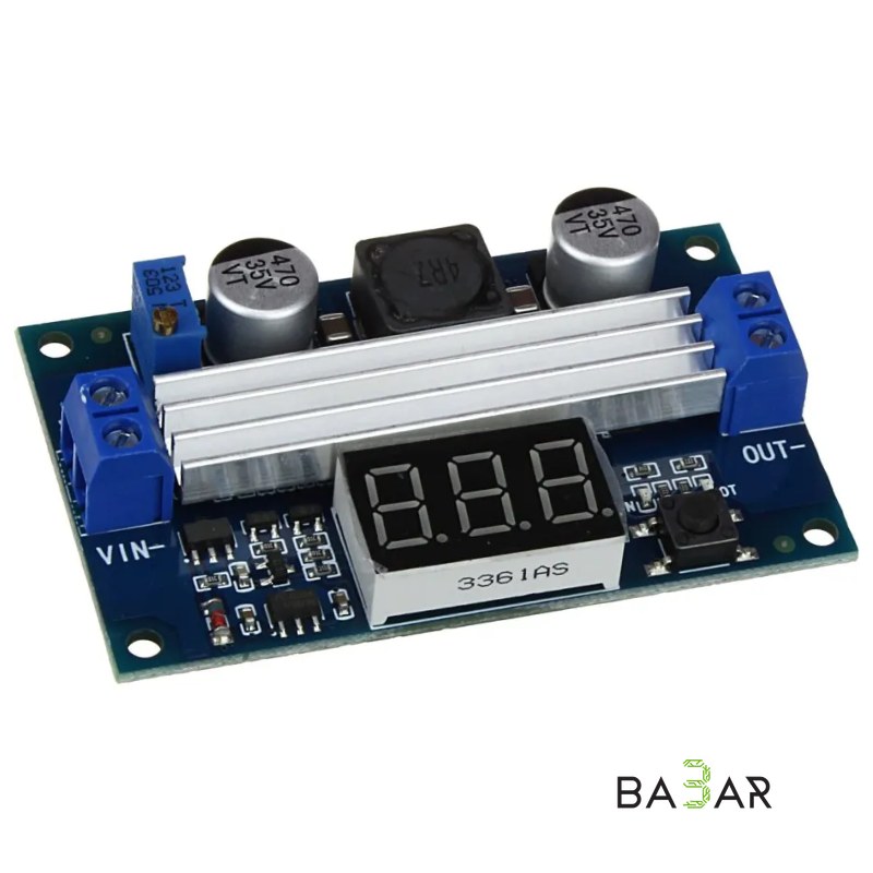 Повышающий DC-DC преобразователь LTC1871 с вольтметром 100W (3.5V–30V в 3.5V–35V)