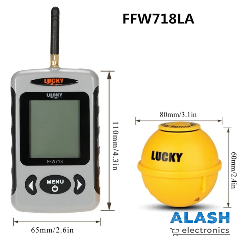 Эхолот Lucky FFW718LA беспроводной | Рыбопоисковый эхолот для рыбалки | Глубиномер до 45 м | Sonar Fish Finder