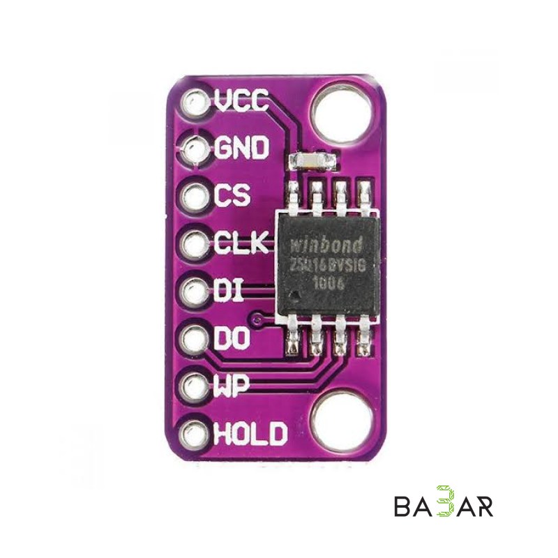 Модуль энергонезависимой Flash-памяти CJMCU-2516 (Winbond W25Q16, SPI, 16 Мбит / 2 МБ)