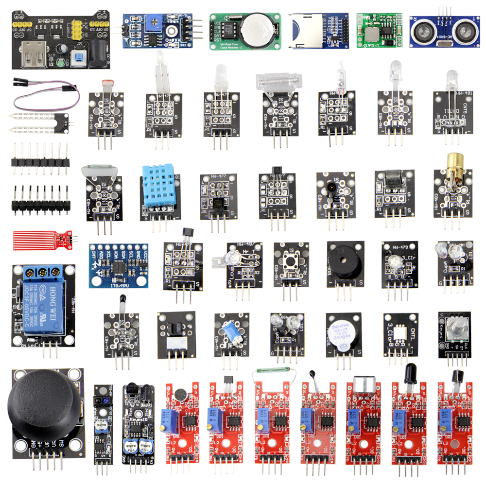 Стартовый комплект модулей датчиков 45 в 1 для Arduino