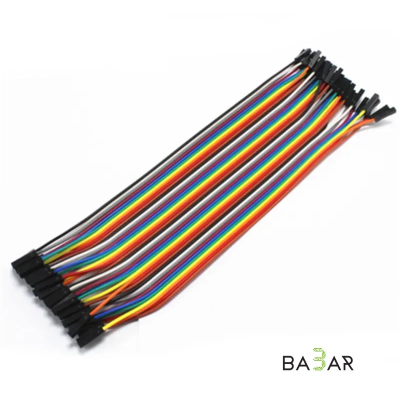 Провода-перемычки Dupont мама-мама 30 см, 40 контактов