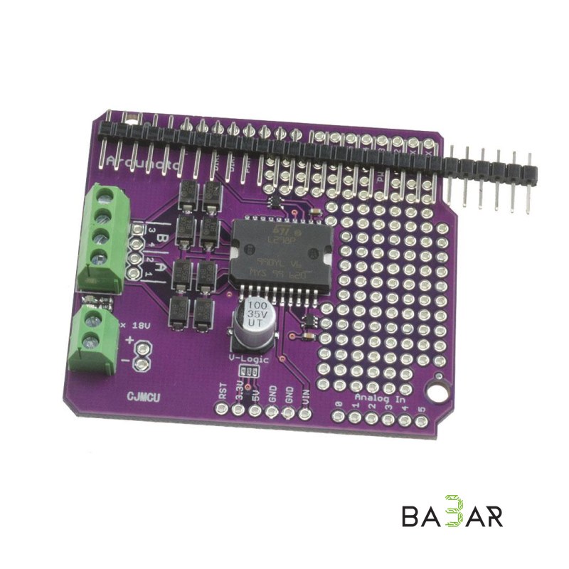 Шилд драйвера двигателей L298 (Ardumoto Motor Shield)