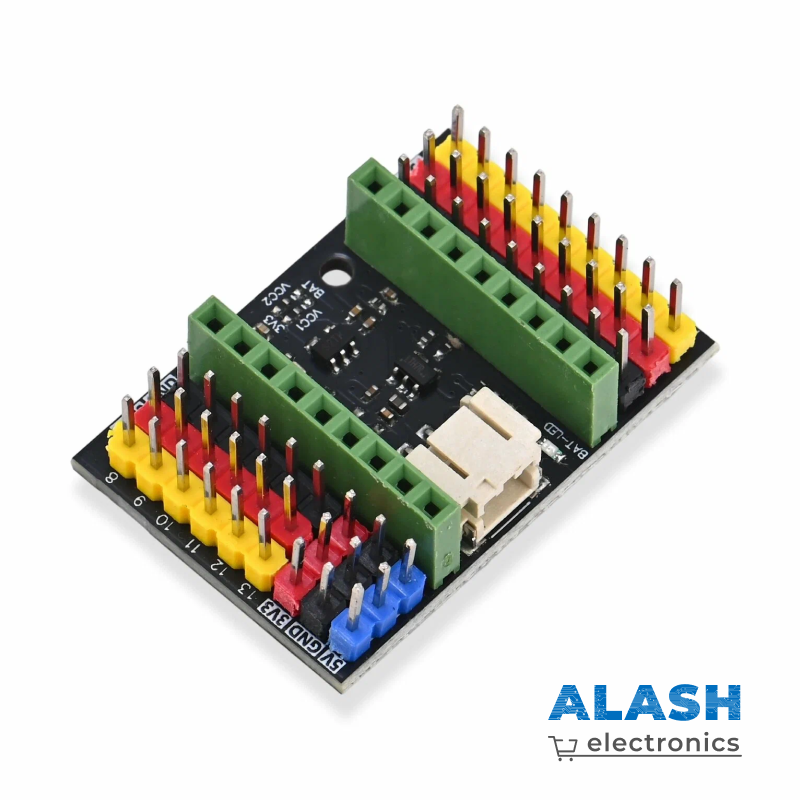 Плата расширения для ESP32-S3 SuperMini с выводом GPIO и разъемом для Li-ion аккумулятора