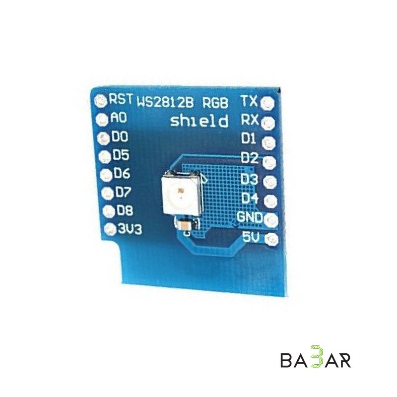 Светодиодный модуль WS2812B RGB Shield для WeMos D1 Mini (ESP8266)