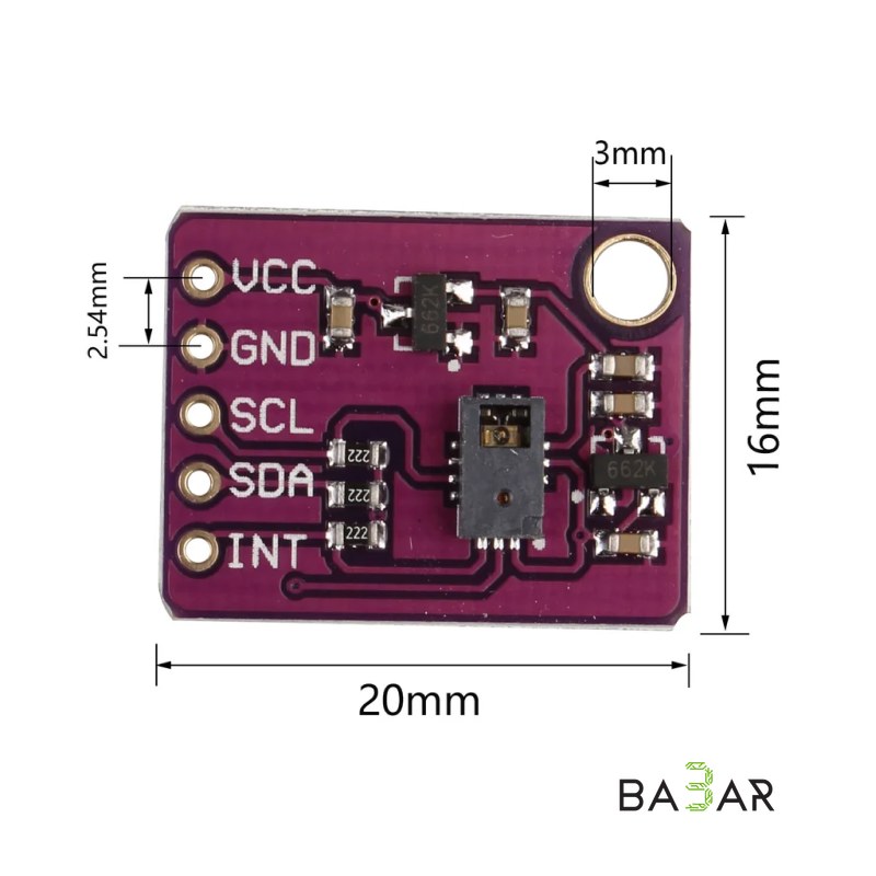 Модуль датчика распознавания 9 жестов PAJ7620U2 / CJMCU-7620 (I2C, 3.3 В)