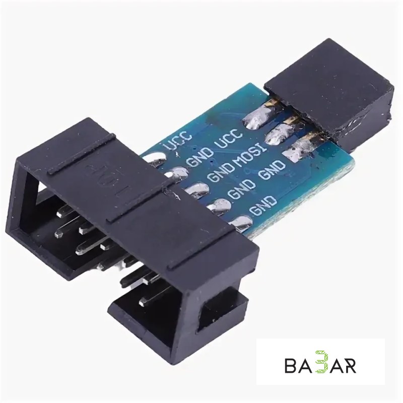AVRISP USBASP STK500 10PIN → 6PIN — переходная адаптерная плата