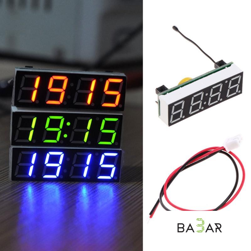 DS1302SN RX8025T Встраиваемый цифровой LED-модуль «3 в 1» (Часы, Термометр, Вольтметр) DC 5–30V