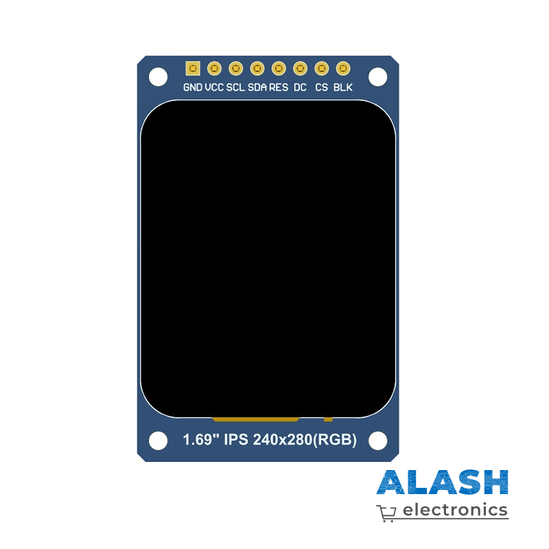 EQV 1.69" цветной IPS ЖК-дисплей 240×280 SPI (ST7789), TFT LCD модуль