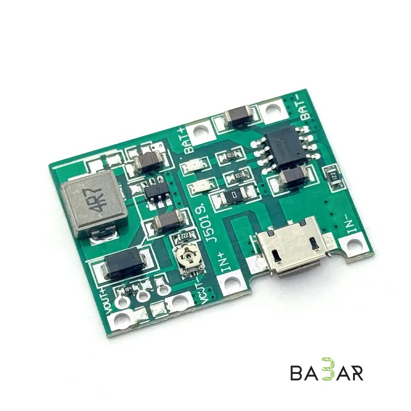 Модуль заряда литиевого аккумулятора 4.2V с DC-DC преобразователем J5019 HW-357