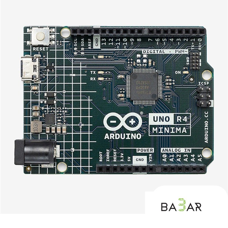 Arduino UNO R4 Minima (оригинал) — Renesas RA4M1, 48 МГц, 32-бит