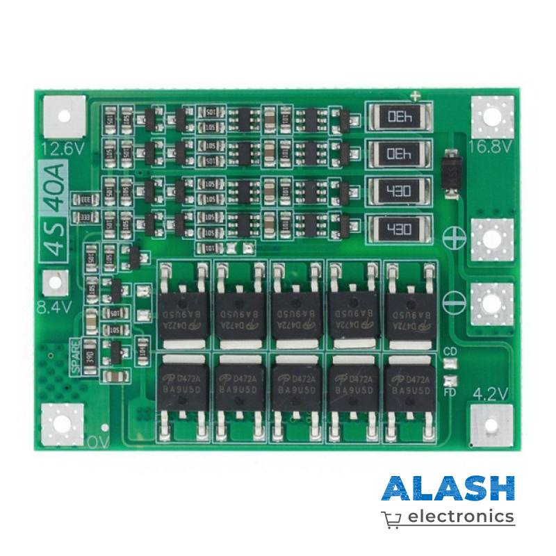 Зарядное устройство BMS PCM 4S 40A для зарядки 3х аккумуляторов 18650 с балансиром HW-288
