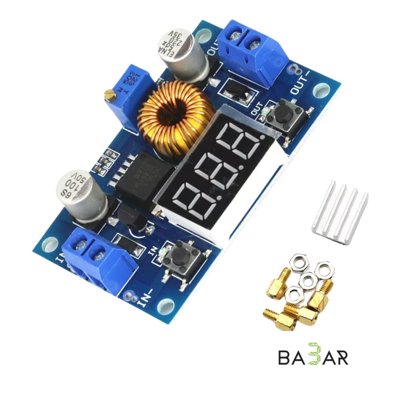 Понижающий модуль XL4015 5A 75W с LED-дисплеем