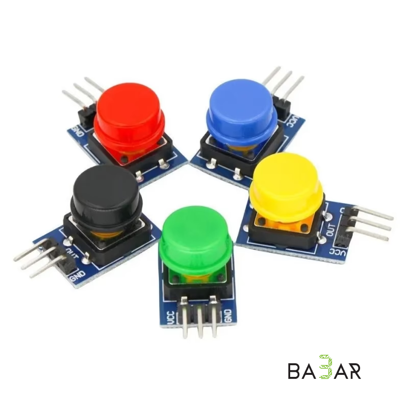 Модуль тактовых кнопки 12х12 мм со шляпкой (5 шт.) для Arduino