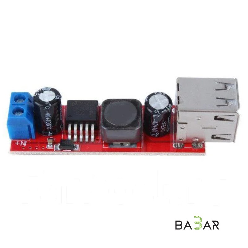 Понижающий DC-DC преобразователь LM2576S с USB выходом 5V 3A