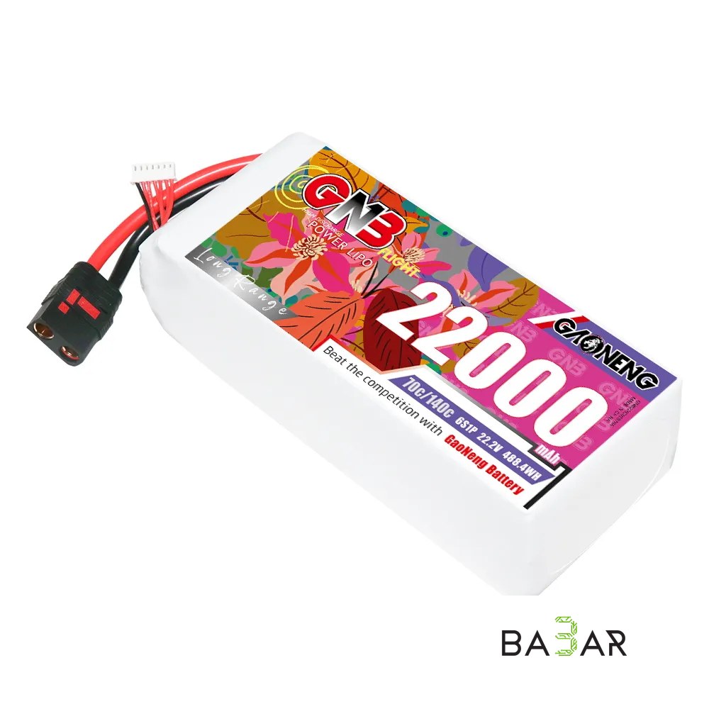 Аккумулятор LiPo GAONENG GNB 6S 22.2V 22000mAh 70C, QS8
