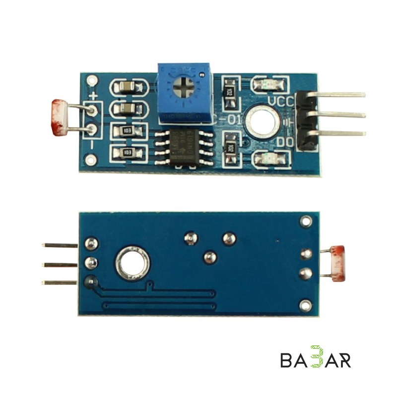 Модуль датчика освещенности LDR HW-072 (LM393, 5 В)