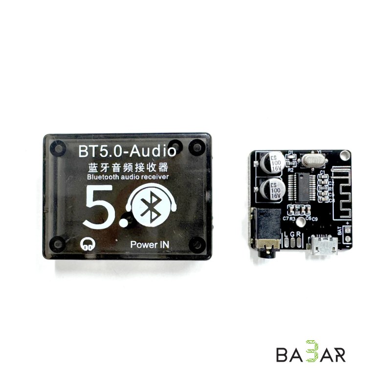 Bluetooth 5.0 аудио-приемник BT 5.0-Audio V1205 MP3 в защитном корпусе (5 В, Lossless)