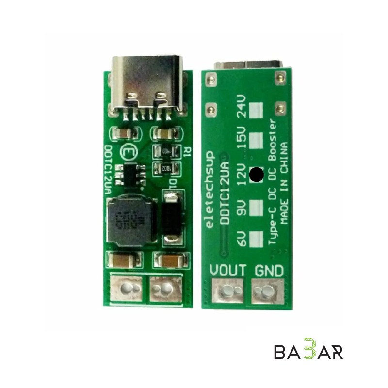Повышающий DC-DC преобразователь Type-C (DDTC12UA, 5В ➔ 12В)