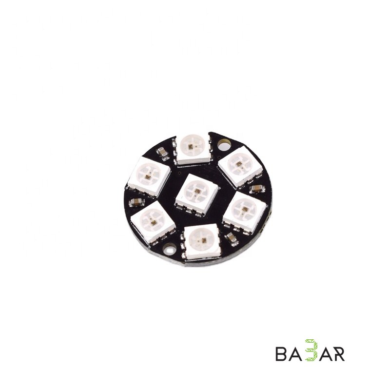 Модуль круглой RGB-подсветки HW-159 (7 × WS2812 5050)