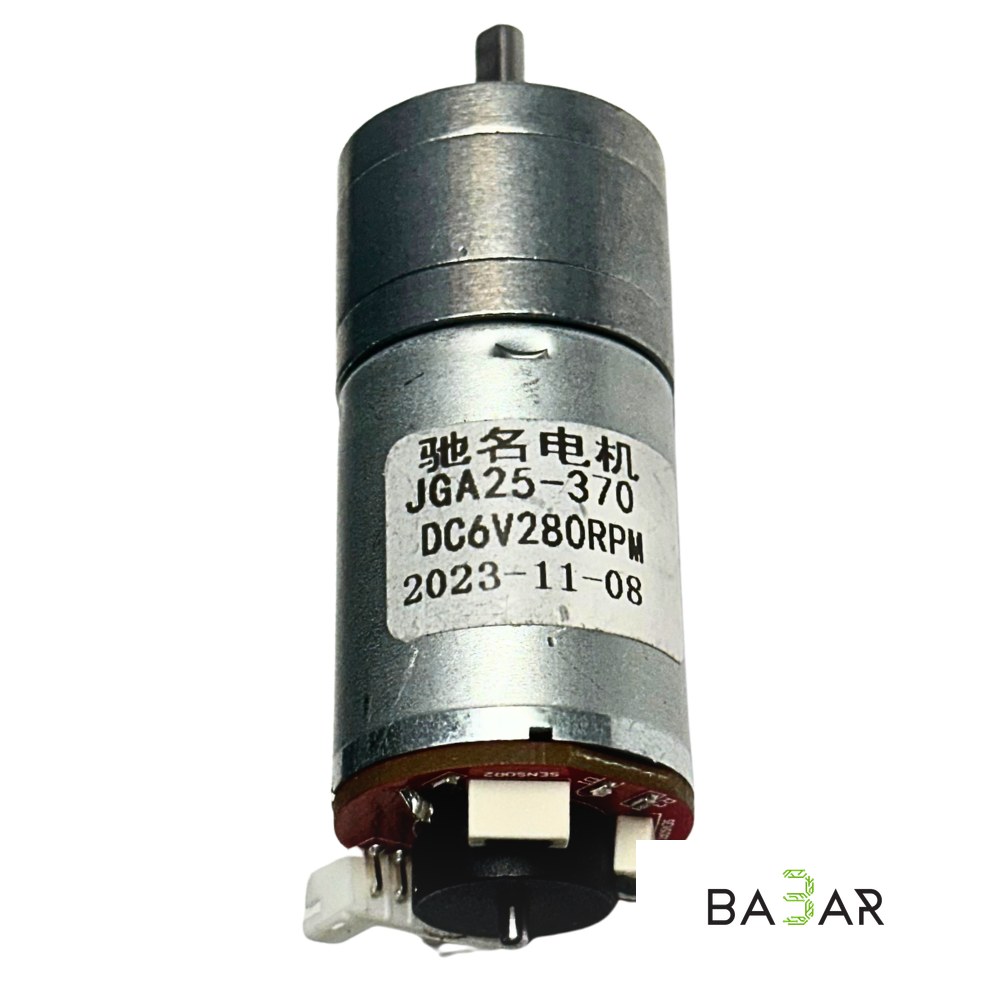 Мотор-редуктор коллекторный JGA25-370 (6В, 280 RPM)