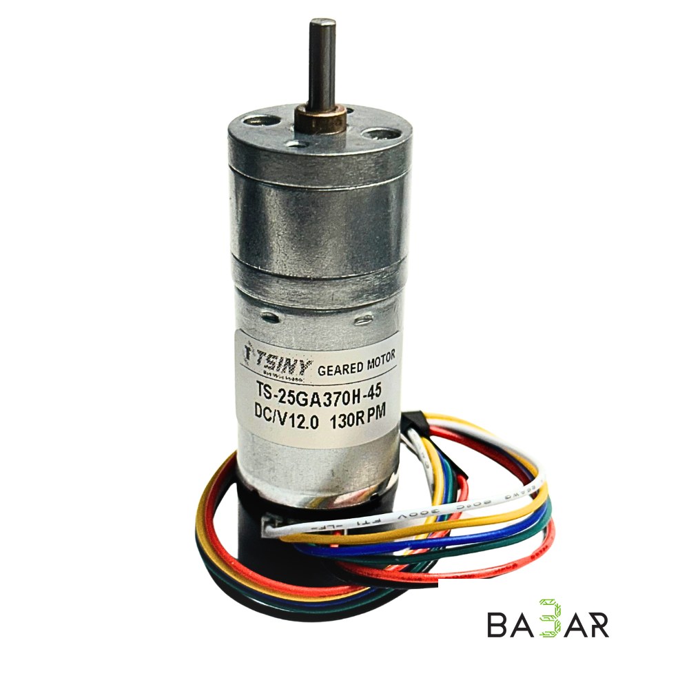 Мотор-редуктор коллекторный TS-25 GA370H-45 (12В, 130 RPM)