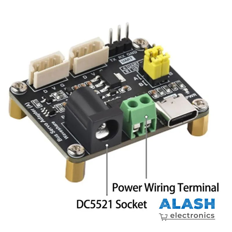 Плата управления шинными сервоприводами Bus Servo Adapter A | Контроллер сервоприводов с встроенным питанием USB Type-C