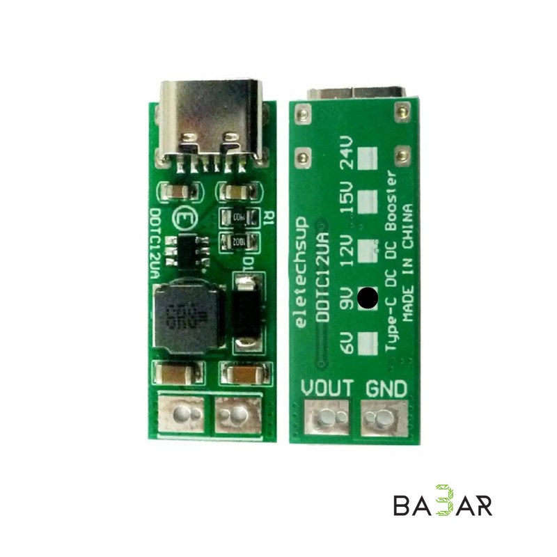 Повышающий DC-DC преобразователь Type-C (DDTC12UA, 5В ➔ 9В)
