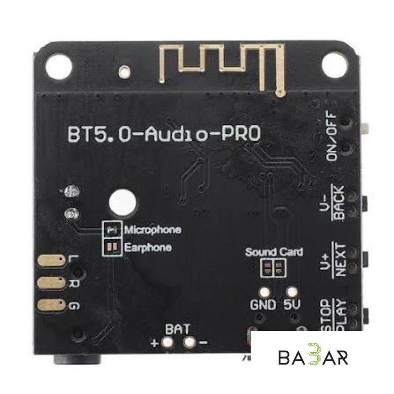 Встраиваемый Bluetooth 5.0 аудио-декодер и аудио-приемник BT 5.0-Audio Pro  V1205 PRO MP3 (3.7 В – 5 В, Lossless, USB Sound Card)