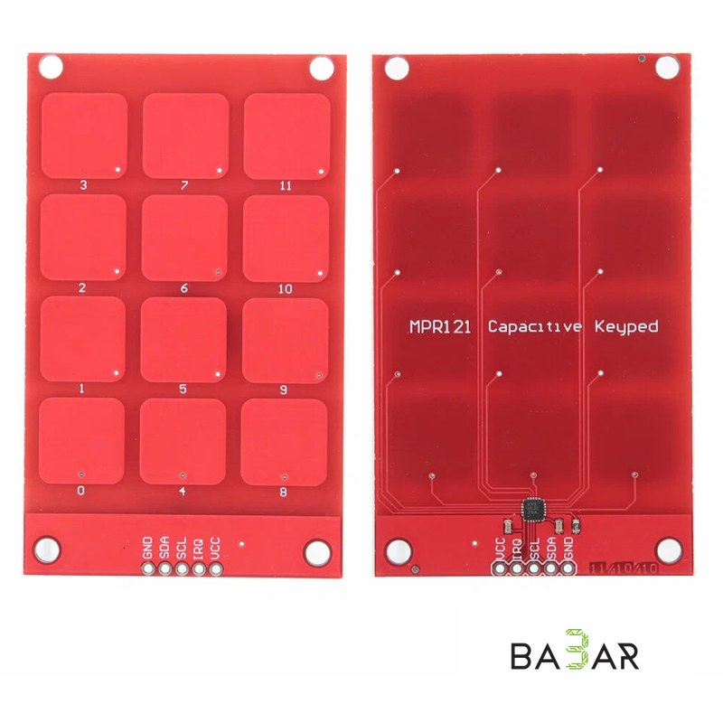 Емкостная сенсорная клавиатура MPR121 (12 кнопок, I2C)