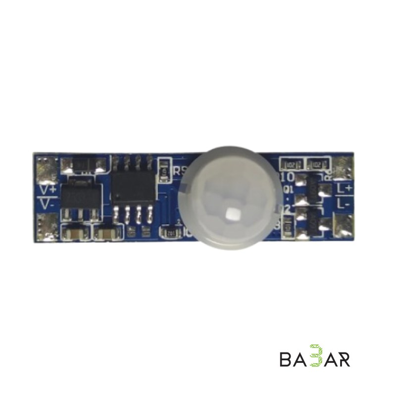 Встраиваемый PIR-датчик движения GEDLUZI PD01 для LED-профилей (DC 12 В / 24 В, 3 А)