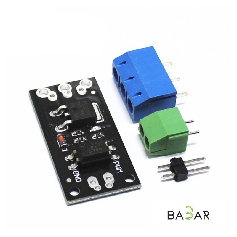 Модуль MOSFET транзистора FR120N (силовой ключ) с опторазвязкой