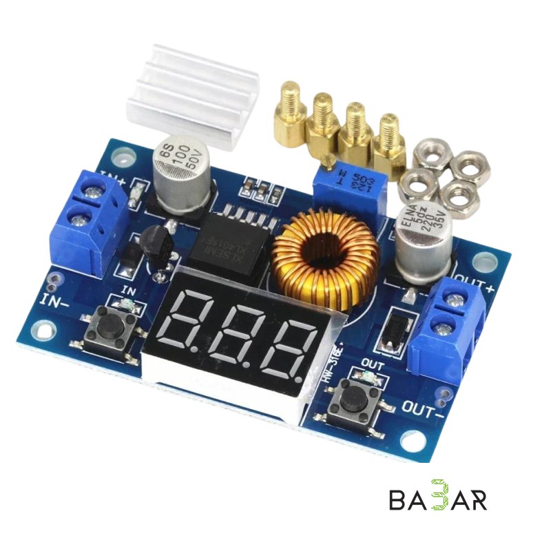 Понижающий модуль XL4015 5A 75W с LED-дисплеем