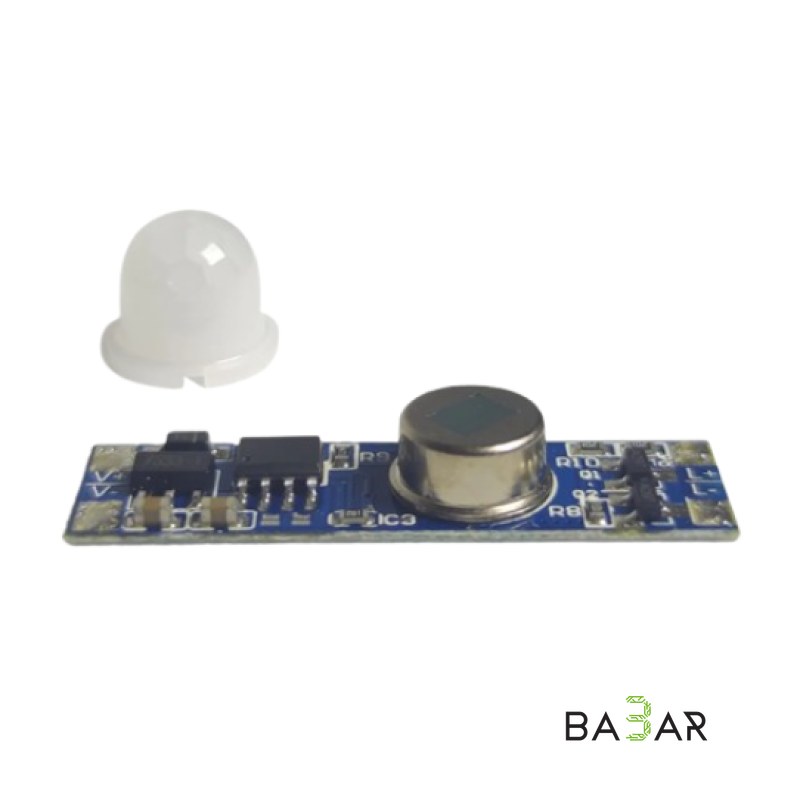 Встраиваемый PIR-датчик движения GEDLUZI PD01 для LED-профилей (DC 12 В / 24 В, 3 А)