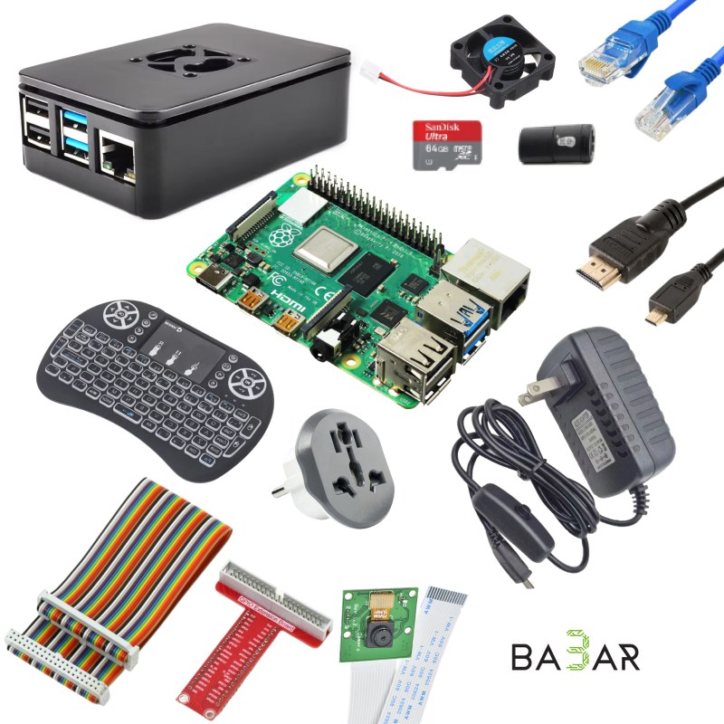 Raspberry Pi 4 Model B 8 ГБ Starter Kit, Cortex-A72 1.5 ГГц