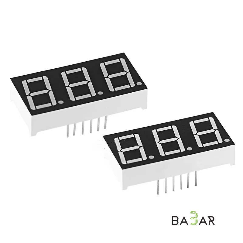 7-сегментный LED индикатор 3631AS, 3 разряда, 0.36″, общий катод