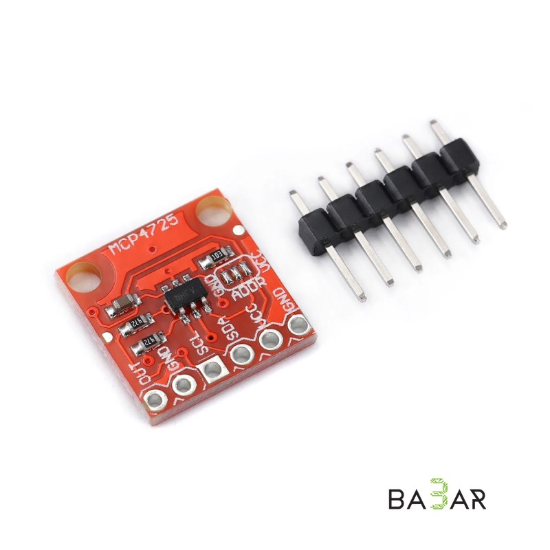 Модуль цифро-аналогового преобразователя MCP4725 (12 бит, I2C, EEPROM)