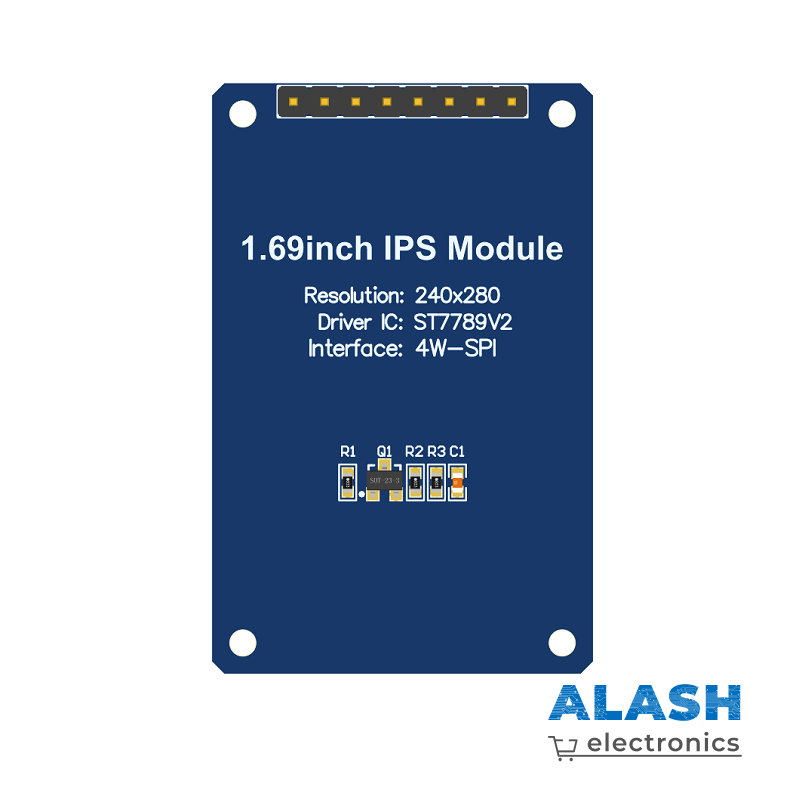 EQV 1.69" цветной IPS ЖК-дисплей 240×280 SPI (ST7789), TFT LCD модуль
