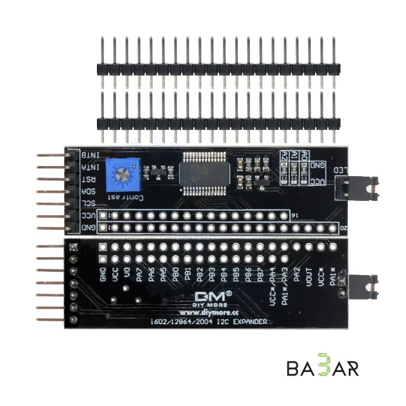 Модуль I2C-переходника для ЖК-дисплеев 1602 / 2004 / 12864 (MCP23017, 5 В)