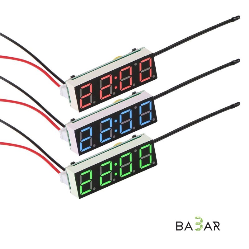 DS1302SN RX8025T Встраиваемый цифровой LED-модуль «3 в 1» (Часы, Термометр, Вольтметр) DC 5–30V
