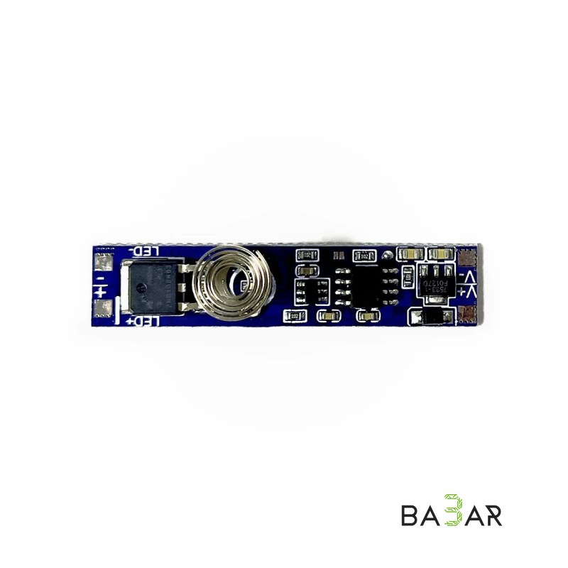 Сенсорный выключатель TD02-A1 для LED-профиля (Касание, 12/24 В, 8 А)