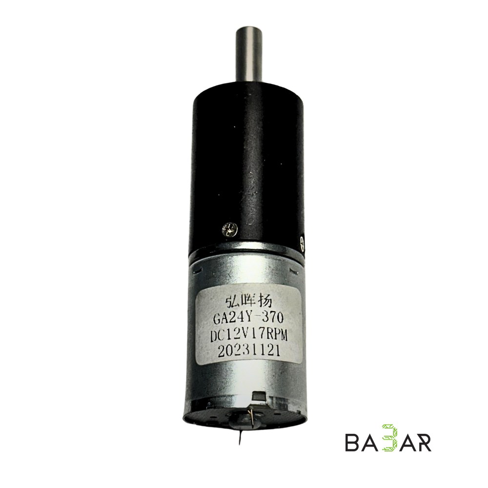 Мотор-редуктор коллекторный GA24Y-370 (12В, 17 RPM)