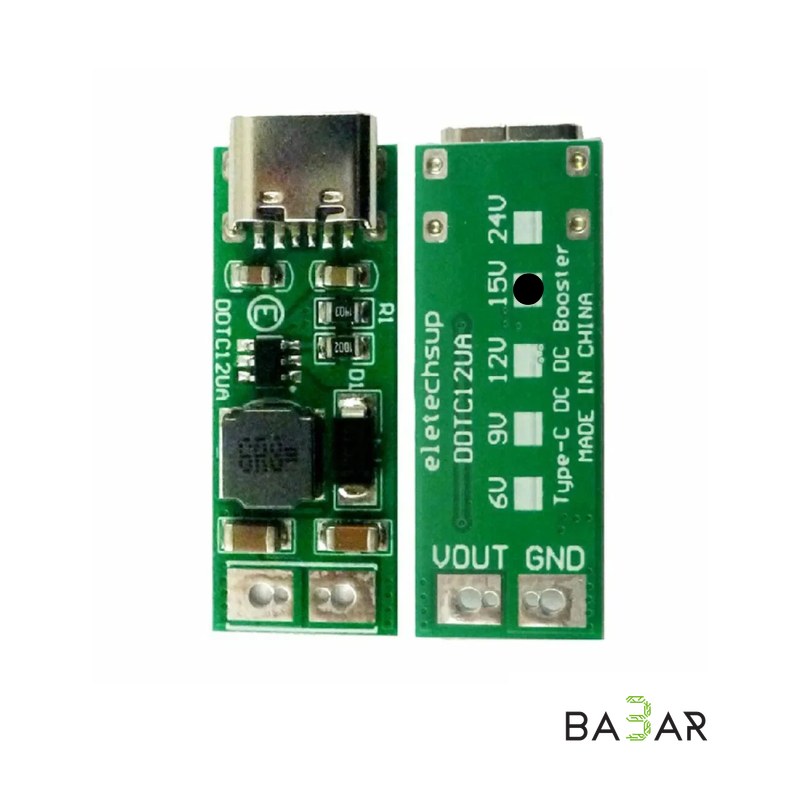 Повышающий DC-DC преобразователь Type-C (DDTC12UA, 5В ➔ 15В)