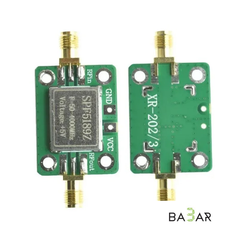Модуль малошумящего усилителя SPF5189Z (LNA 50–4000 МГц, NF=0.6 дБ)